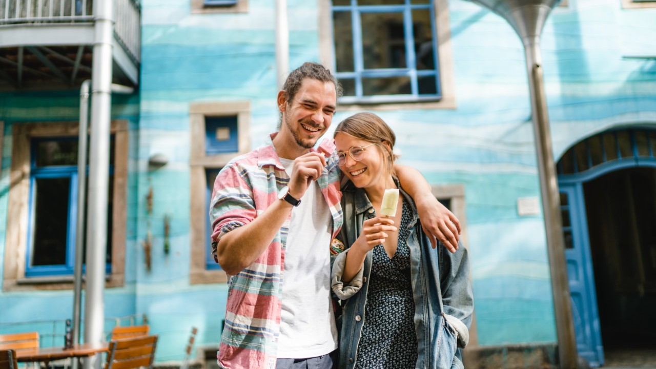 Un gelato nel Kunsthofpassage