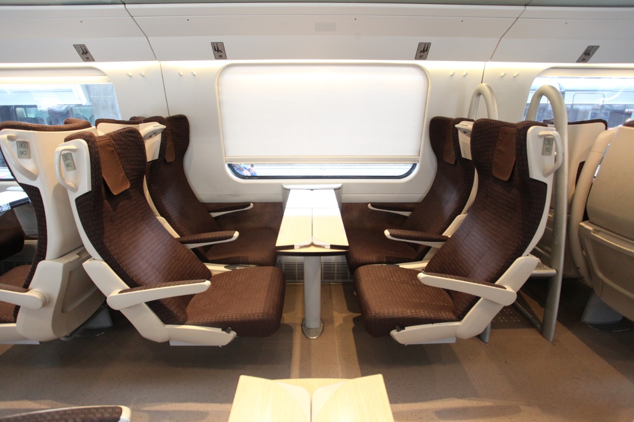 2ª classe nel Frecciargento.