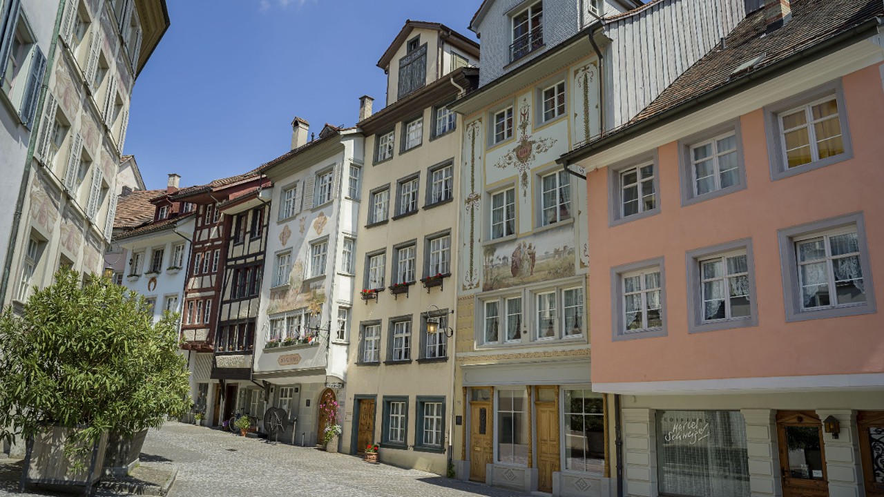 Foto del centro storico di Wil.