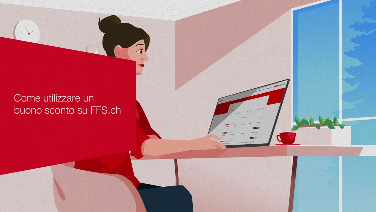 Video esplicativo per l’utilizzo dei codici buono sconto su FFS.ch