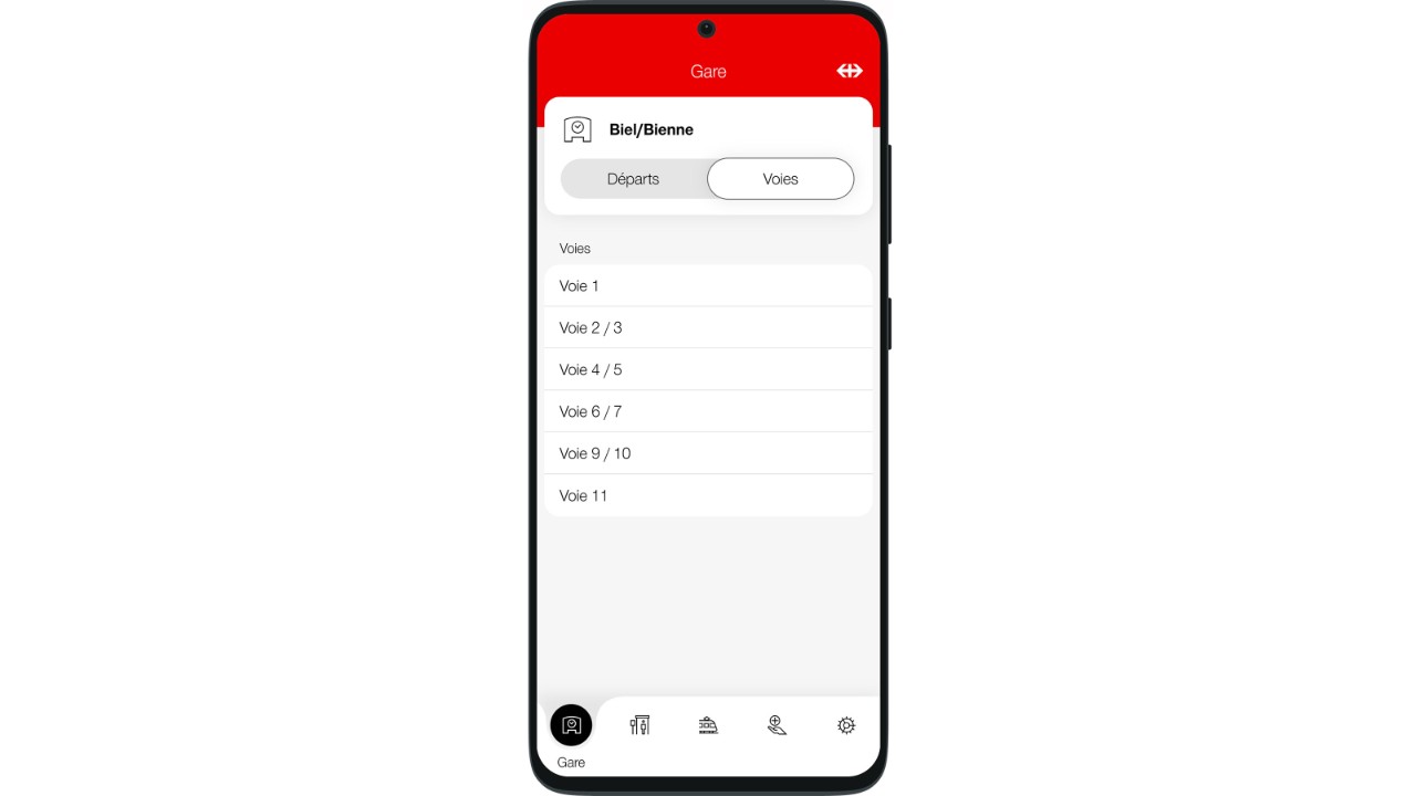 Possibilité de filtrer les informations par voie.