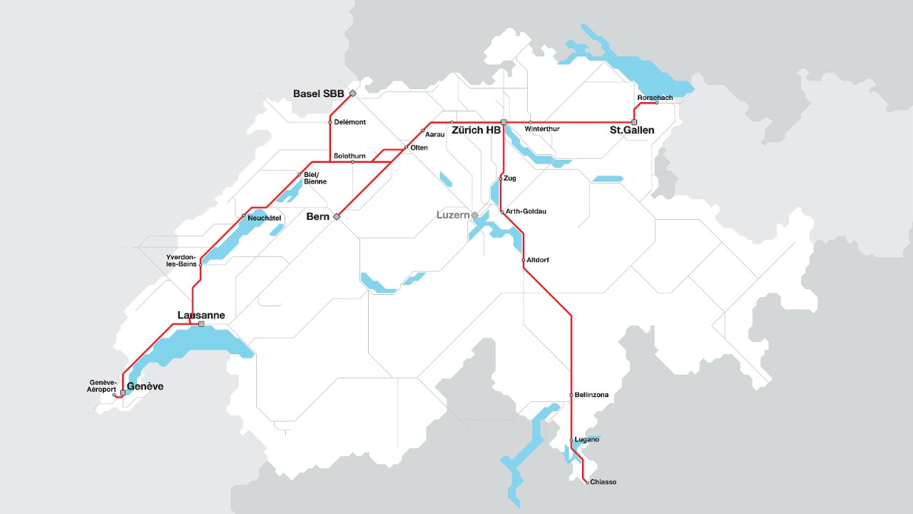 Der InterCity-Neigezug verkehrt hauptsächlich auf der Jura-Südfuss-Linie zwischen Basel–Biel/Bienne–Lausanne und Romanshorn–St. Gallen–Zürich–Biel/Bienne–Genève. Zudem ist er zwischen Zürich und Chiasso anzutreffen. 