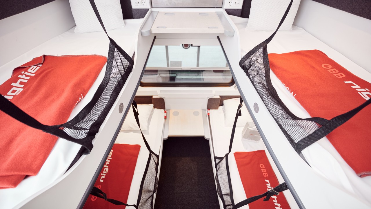 Liegewagen 4er-Abteil.